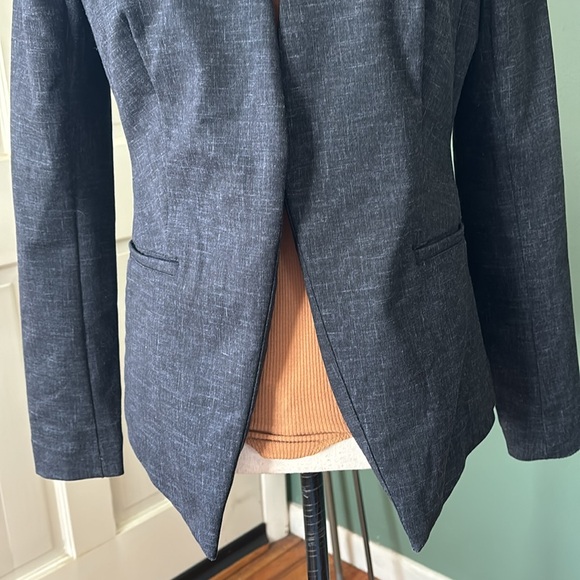 New women’s Sz S Apt 9 black open down business casual stretch blazer top - Picture 3 of 11